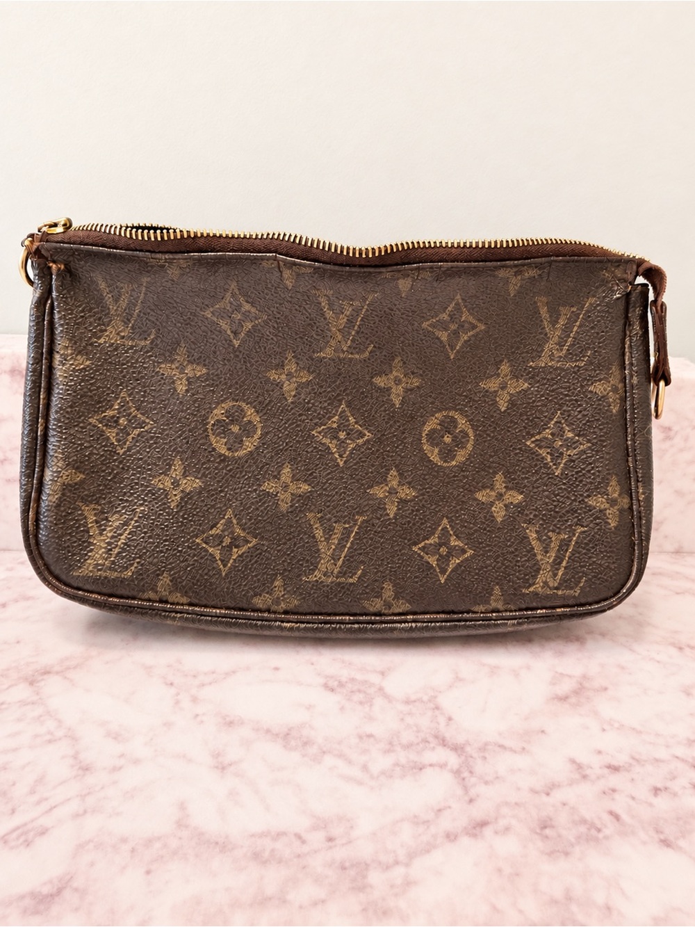 Louis Vuitton Vintage Monogram Pochette Pouch (2002) - Broken Zipper As-Is